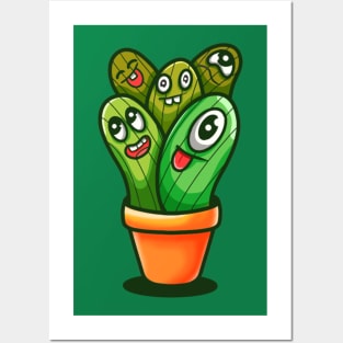 Cactus doodle Posters and Art